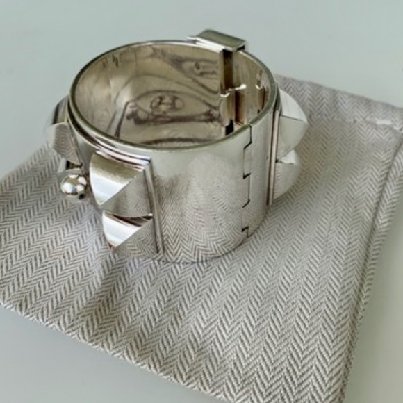 CDC HERMES SILVER 925 CUFF - Picture 3 of 6